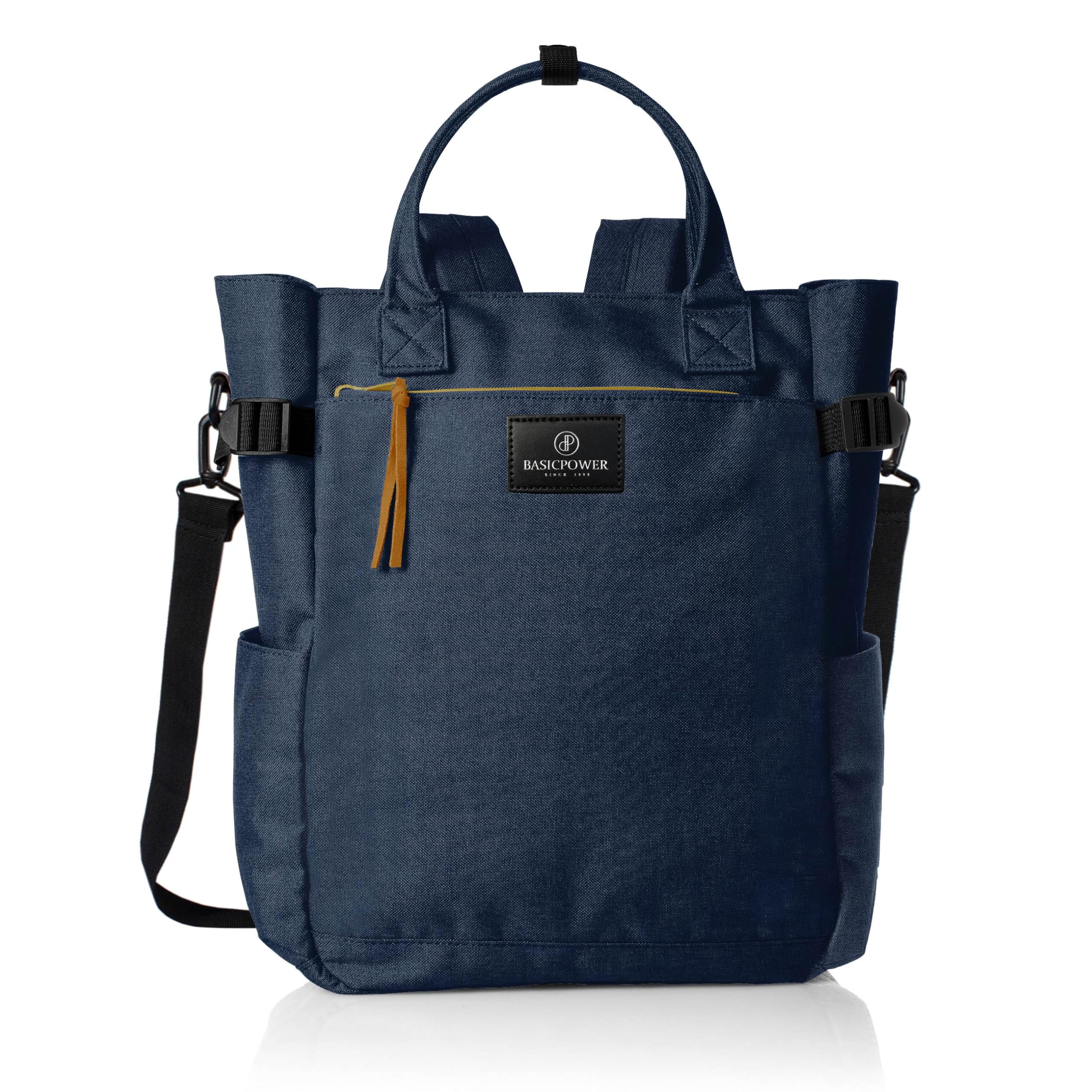 Photo 1 of BASICPOWER Backpack Purse for Women Tote Bag Travel Laptop Bookbag Work Nurse Teacher Bag 15.6-in Computer Navy