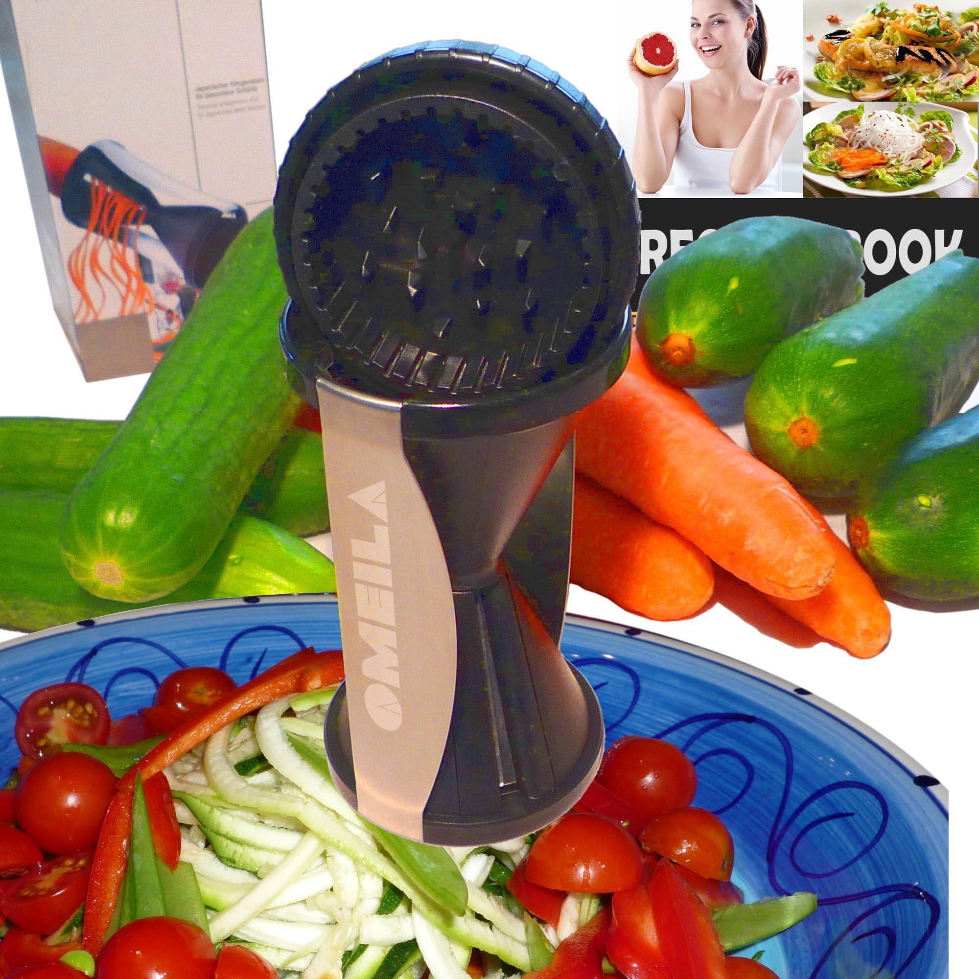NutriSwift Vegetable Spiral Slicer Spiralizer by Omeila