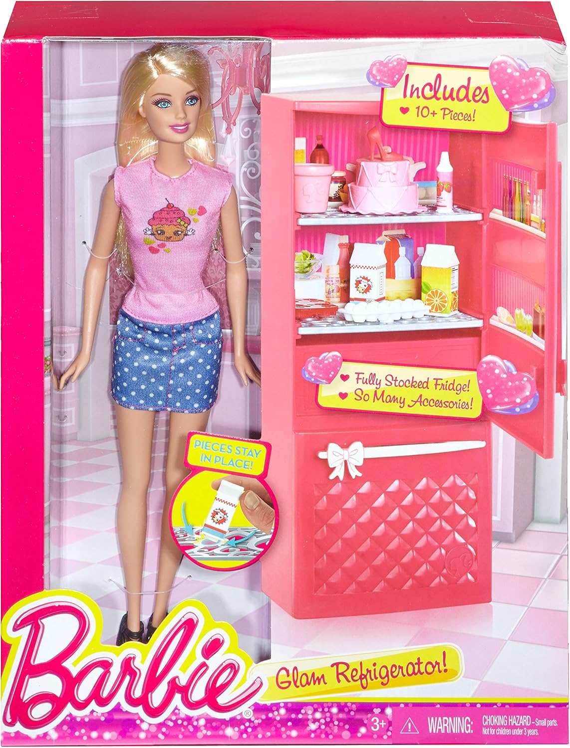 barbie fridge set