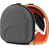 Geekria Shield Headphones Case for Foldable On-Ear Headsets, Replacement Protective Hard Shell Travel Carrying Bag, Compatible with Audio-Technica SJ55 and More (Dark Grey)