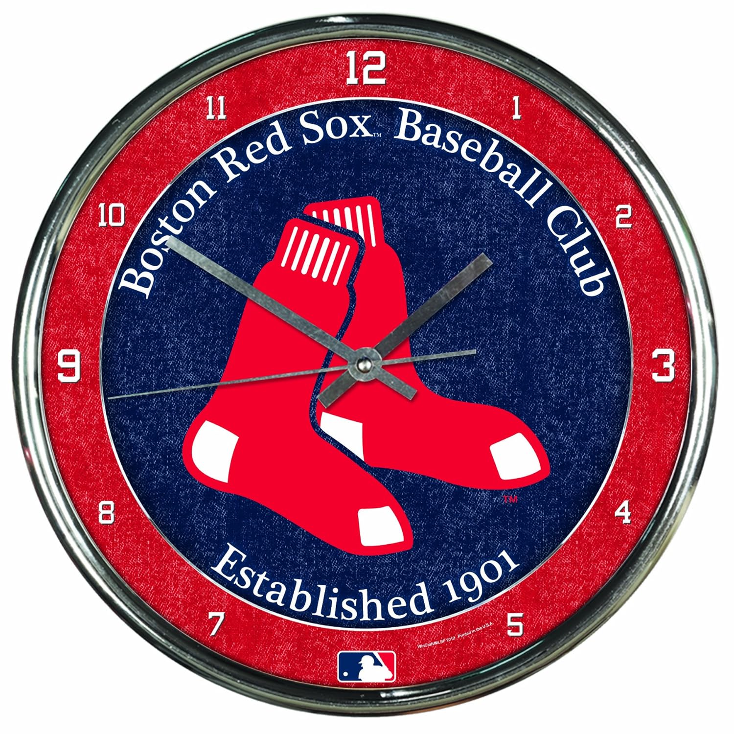WinCraft MLB Chrome Clock 12 x 12