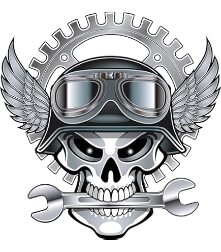 Akachafactory Sticker Adesivi Adesivo Bandiera Biker Moto Ali