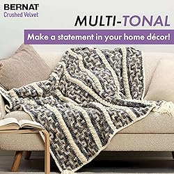 Bernat Crushed Velvet Br Magneta Yarn - 2 Pack of