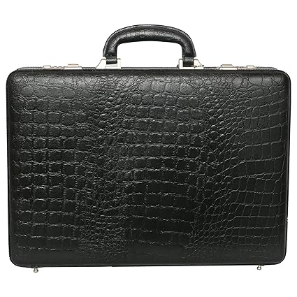 C Comfort Genuine Leather Expandable Office Bag Briefcase