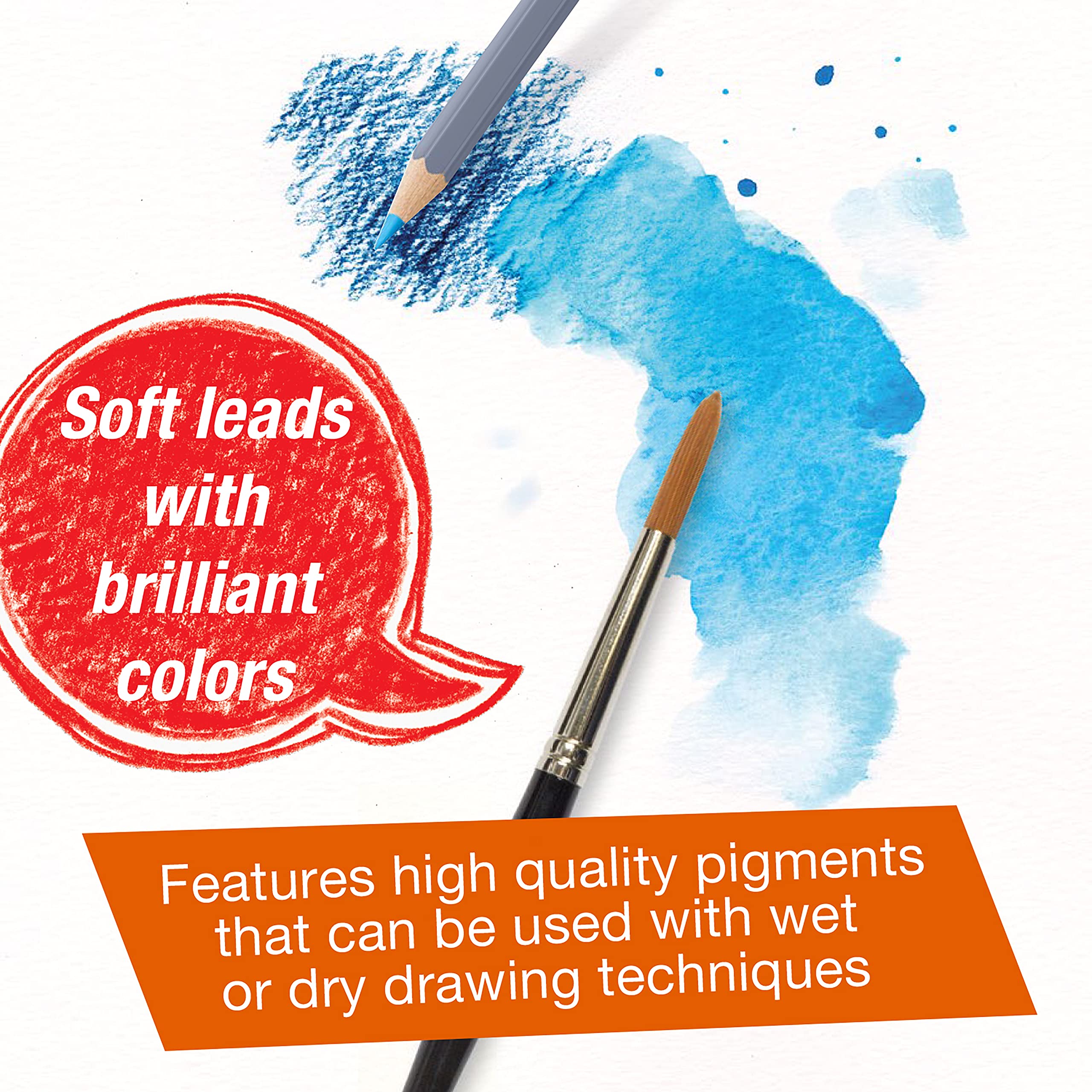 Faber-Castell Creative Studio Goldfaber Watercolor Pencils (48Count)
