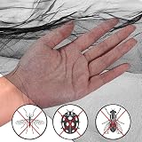 HanYun Mosquito Net for Bed 2.2m x 2.0m x 2.5m 5 Openings Black view 7