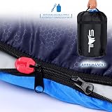 SAIL 4 Season Sleeping Bag Kids & Adults Extra Wide 220 cm Blue view 5