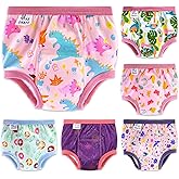 Max Shape 6 Packs of Potty Training Underwear for Girls with Supper Absorbent-Layer,Reusable Baby Toilet Training Pants Pink 2 Years