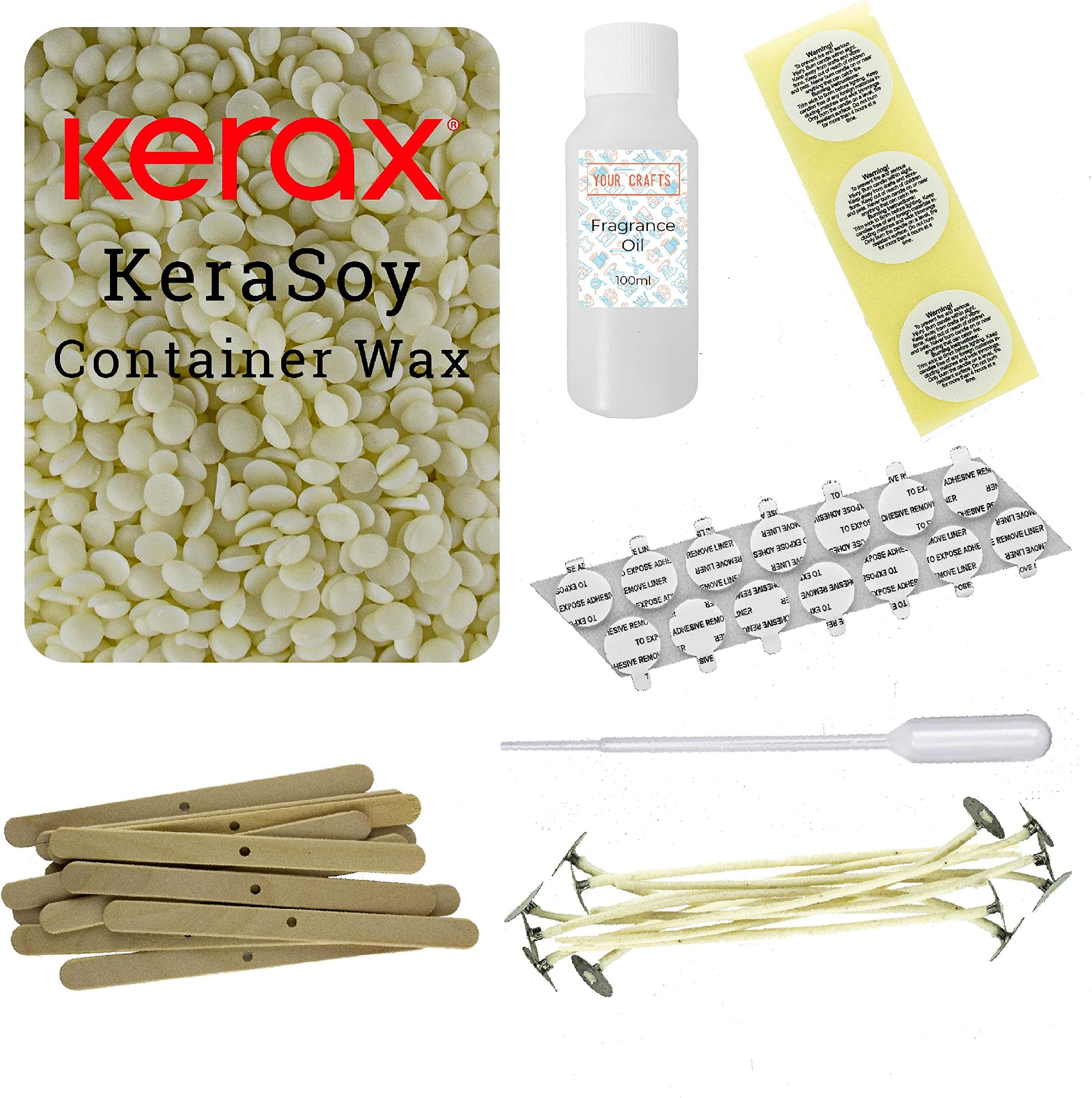 Your Crafts Supply Your Own Containers Candle Making Kit Refill | Ideal Teacup Candle Kit (Ylang Ylang)