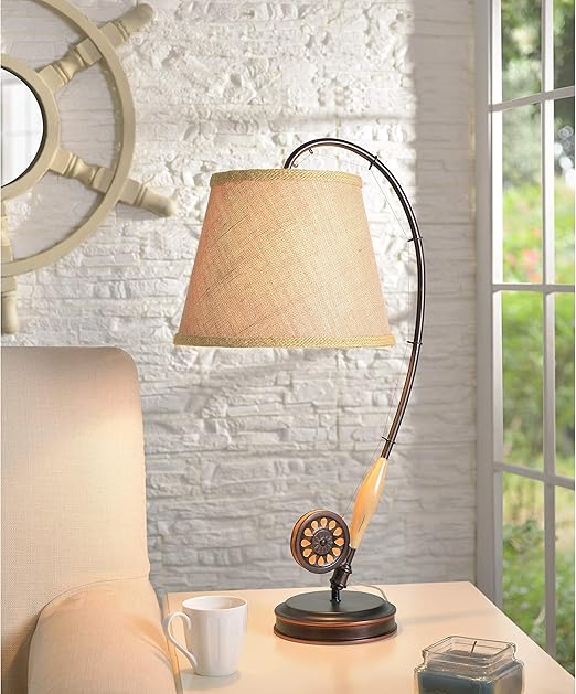 Amazon Com Misc 28 Brown Fishing Rod Lamp Fisherman Themed Light