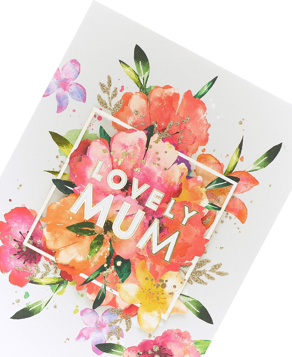 UK Greetings UK Greetings Mother's Day Card Lovely Mum, Floral Mum Card On Mother's Day, Lovely Mother's Day Card for Mum - Image 4
