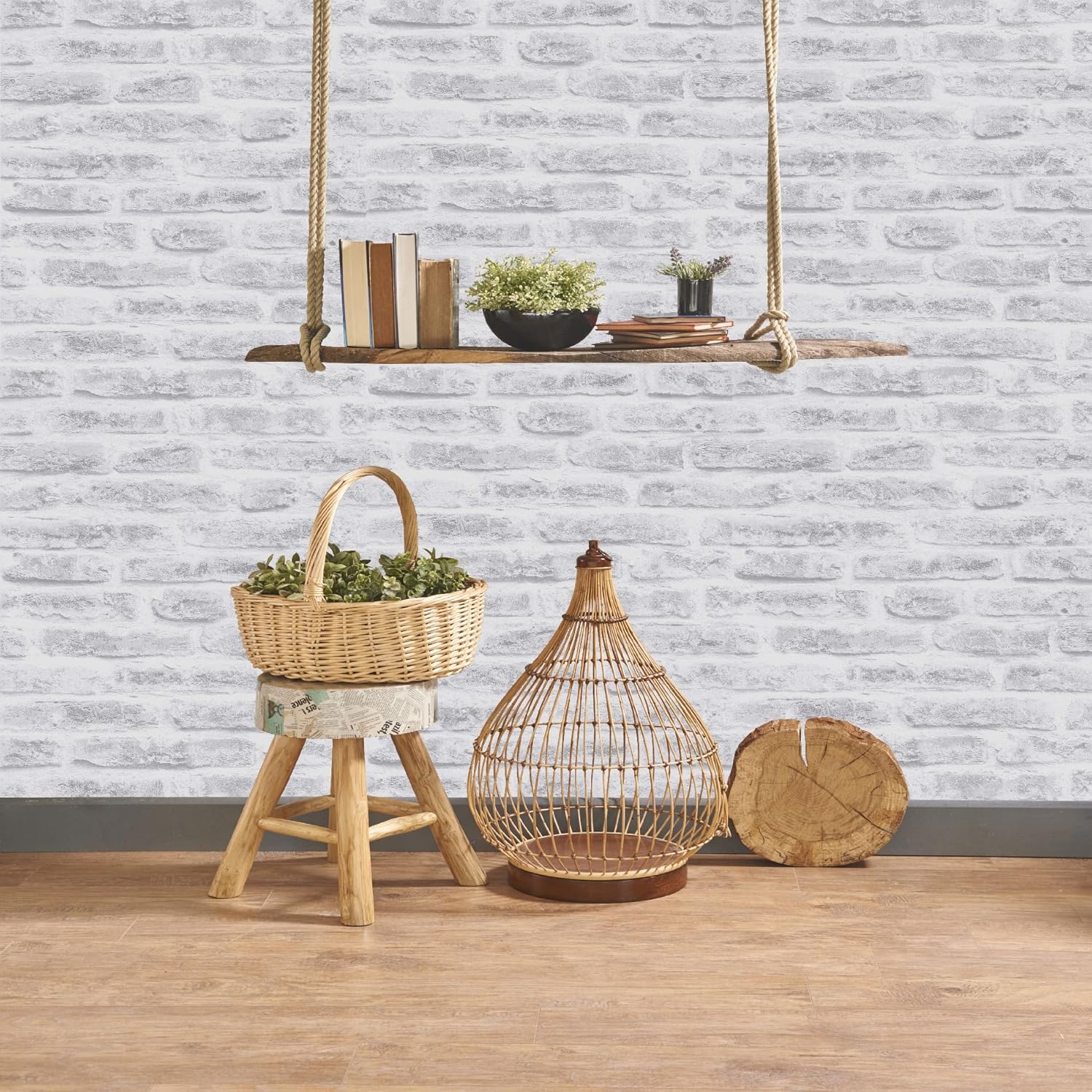 Superfresco Easy Paste The Wall White Brick Wall Effect Wallpaper