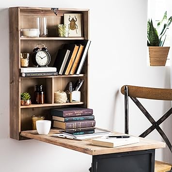 Amazon Com Kovot Mesa Plegable Rustica De Pared Convertible Con
