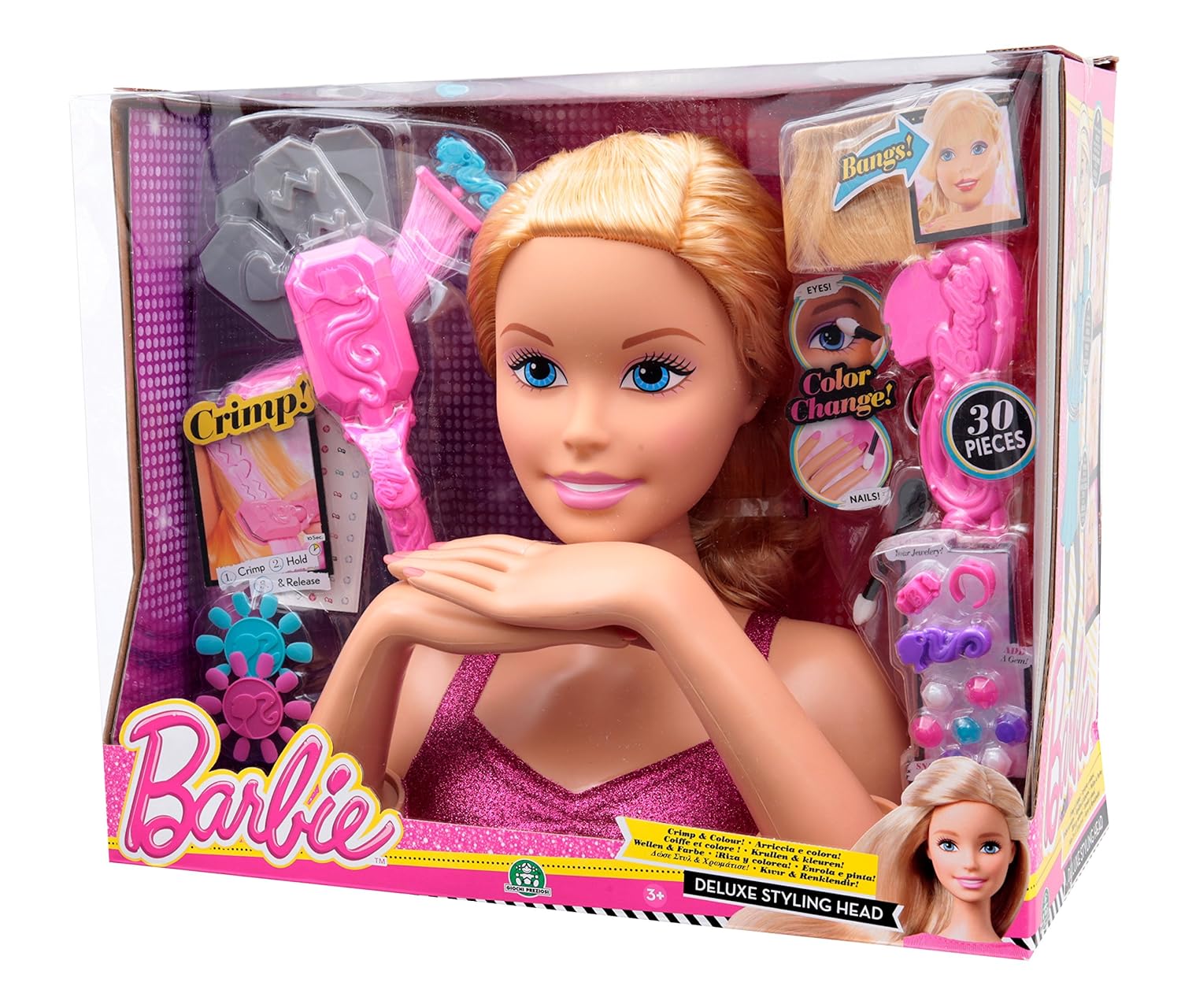 barbie testa da pettinare amazon
