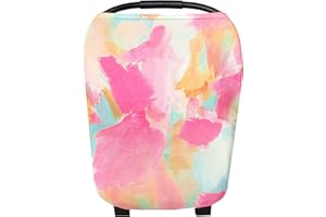 Copper Pearl Multi-Use Cover: Car Seat Covers, Nursing Cover, and Stroller Cover for Sun - Stretchy Fabric, All-Season Use, Stylish Designs, Easy Access for Moms - Monet