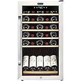 Whynter FWC-341TS 34 Bottle Freestanding Wine Refrigerator with Display Shelf and Digital Control, Stainless Steel, One Size