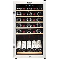Whynter FWC-341TS 34 Bottle Freestanding Wine Refrigerator with Display Shelf and Digital Control, Stainless Steel, One…