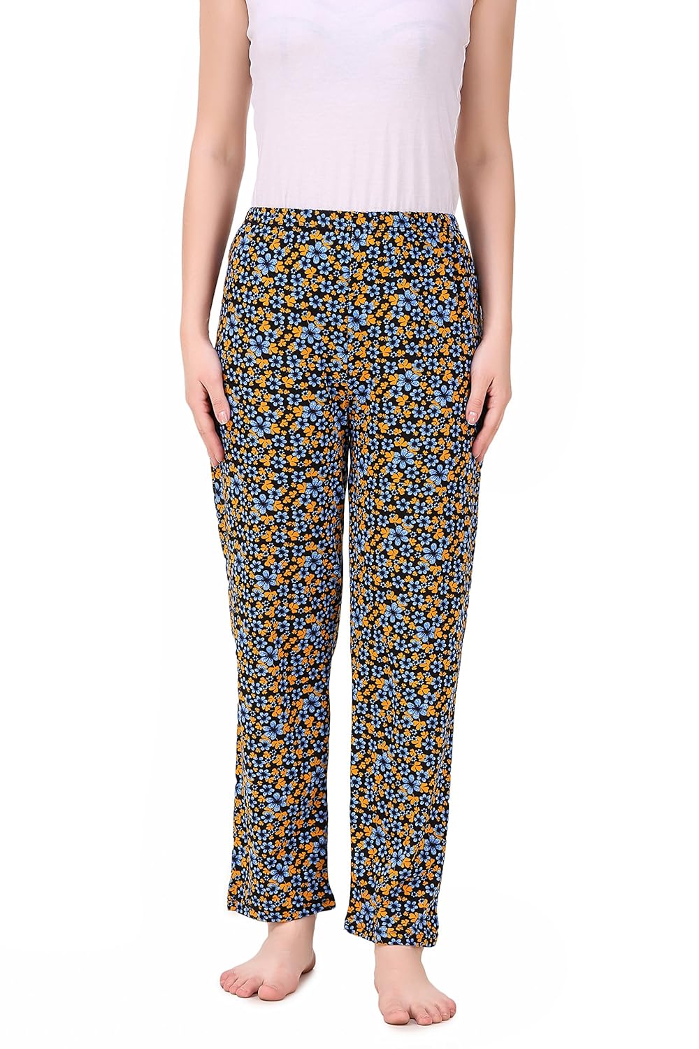 masha women's cotton printed multicolor pyjama