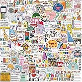 Math Themed Waterproof Vinyl Stickers, 110 Pcs, Decorative Educational Decals for Laptops, Water Bottles, Journals, Phones, Perfect for Students, Teachers, Math Lovers