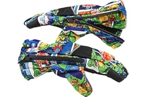 Andy & Evan Kids' Waterproof Snow Gloves Winter Gloves Side Zippers Touchscreen Ski Snowboard Sledding w/Warm Fleece Palms