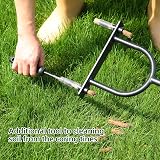 Ohuhu Lawn Aerator Hollow Tine Core Aerator with Bags Cleaning Tool 39in view 6