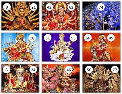 Feliz Devi Ji Theme Tambola Tickets Set of 16 (housie Tickets)