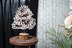Rose Quartz Crystal Tree of Life - Chakra Tree for