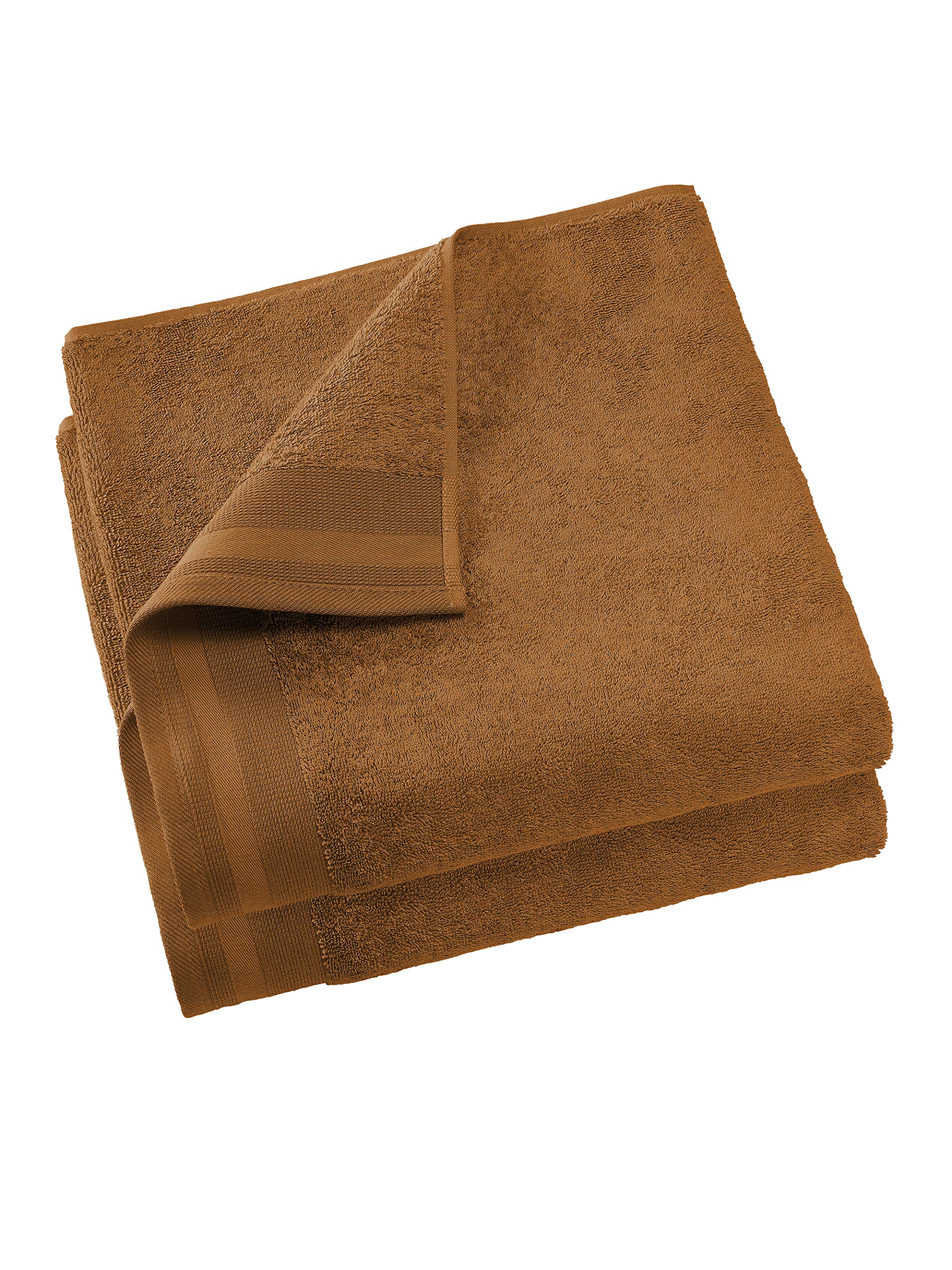 De Witte Lietaer Contessa Set of 2 Shower Towels, Cotton, Caramel, 70 x 140 cm โ image 1