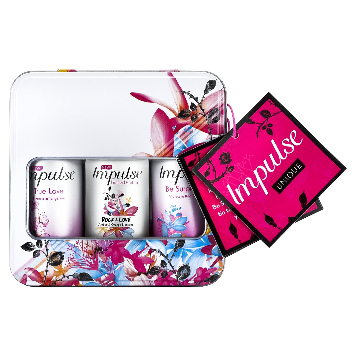 Impulse Unique Mini Tin Gift Set Amazon.co.uk Beauty