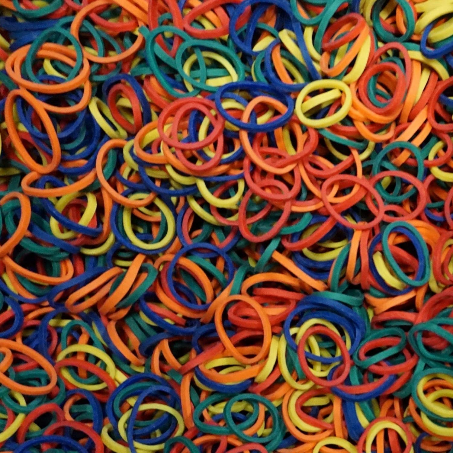 1000 Count Rubber Bands in Re-closable Container for Ponytails and Braids (Black): Beauty