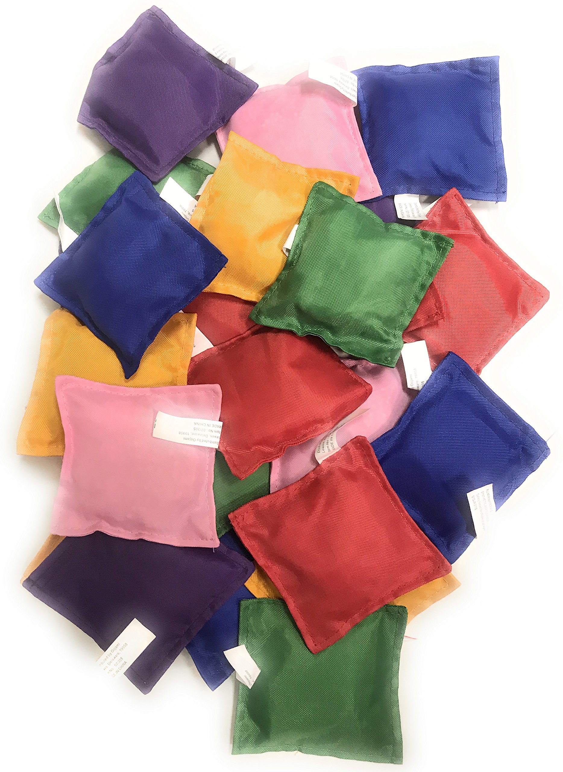 Oojami Nylon Bean Bags Toy Assorted by (3.5 Inches x 3.5 Inches, 24