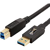 AmazonBasics USB 3.0 Cable - A-Male to B-Male - 6 Feet (1.8 Meters)
