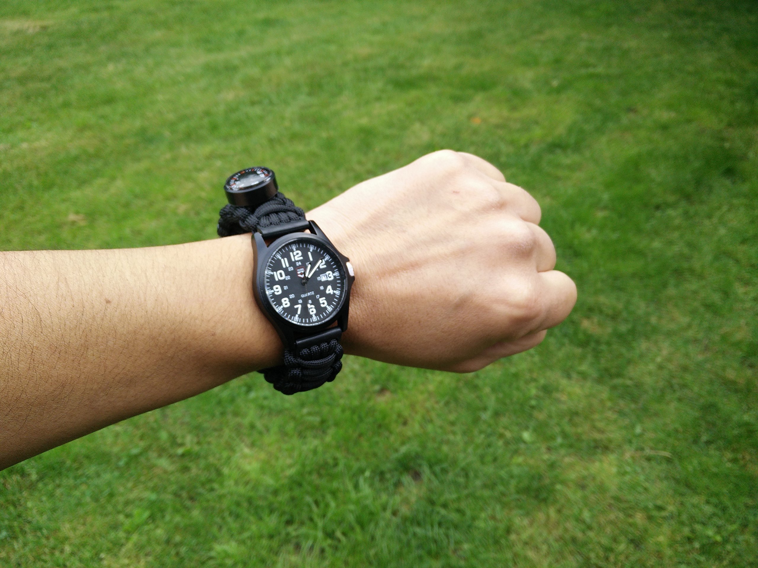 Paracord Survival Watch with FREE credit card knife by Camp Luna Lover