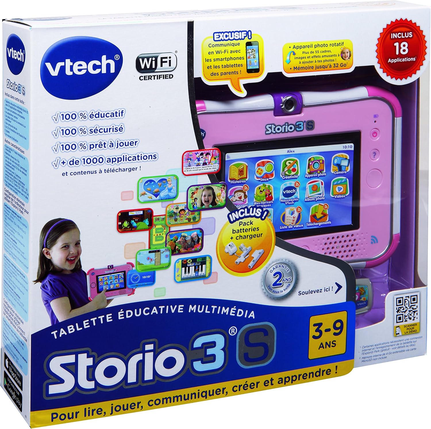 tablette storio 3s rose