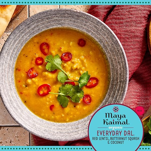 MAYA KAIMAL ORGANIC, EVERYDAY DAL, RED LENTIL, BUTTERNUT SQUASH & COCONUT, 10 OZ