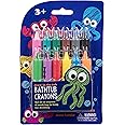 SCS Direct Bath Crayons Super Set -Set of 12 Draw in the Tub Colors with Bathtub Storage Mesh Bag -Non-Toxic, Safe for Children, Won't Disintegrate in Water -Art Project for Toddlers, Gift for Kids