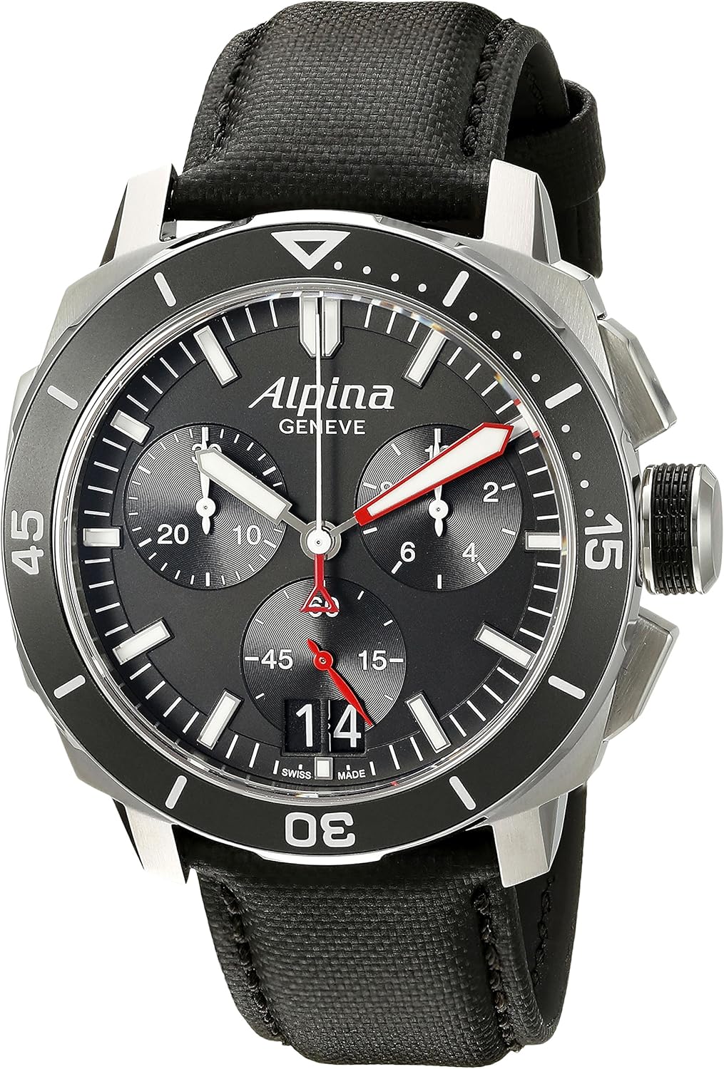 Alpina Men's AL-372LBG4V6 Seastrong Diver 300 Chronograph Big Date