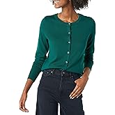 Amazon Essentials Women's Lightweight Crewneck Cardigan Sweater (Available in Plus Size)