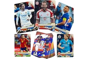 LATHEROK Soccer Cards - 32 of Unique Soccer Player Cards. Great Gift Players .4 Soccer Cards Pack. Each Pack Contains Different Cards to Create Unforgettable Moments - Exclusive Edition.