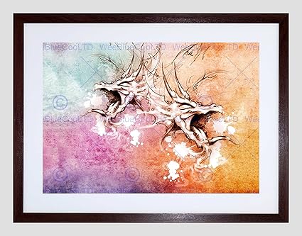 Amazoncom Painting Drawing Tattoo Sketch Dragon Head