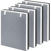 4 Pack Vital 100 Replacement Filter Compatible with LEVOIT Vital 100 Air Purifier, High-Efficiency Activated Carbon Filter Set, Part Number 100-RF
