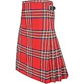 Men's 13oz Traditional Scottish Tartan Kilt Highland Kilt for Mens Royal Stewart