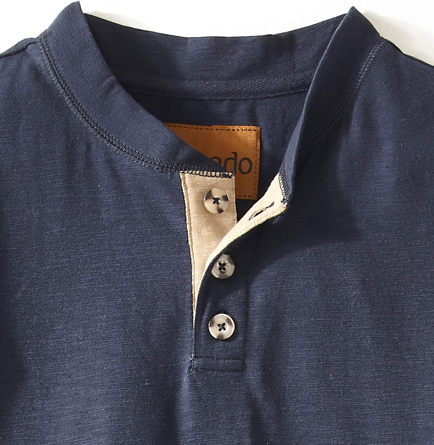 Venado Henley Long Sleeve Shirts for Men - Mens Henley with Flex Material at  Men’s Clothing store