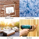 AFFAVON 50 Pack Clear Outdoor String Light Clips with Adhesive view 5