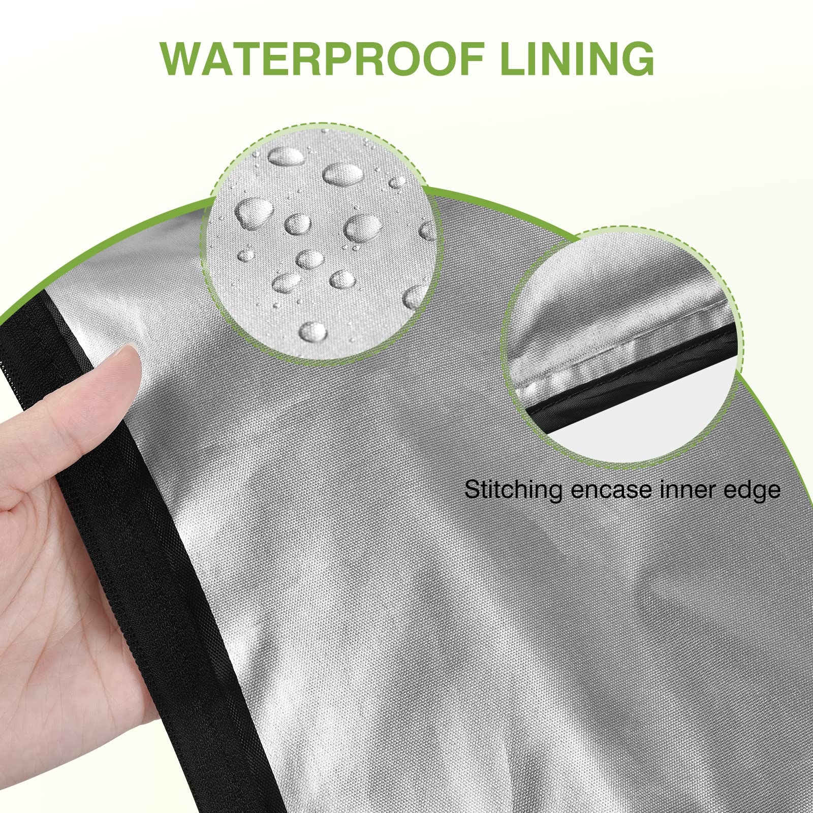 OTraki 12x16 inch Wet Bag 2Pcs Waterproof Swim Bag for Wet Clothes Small Swimsuit Dirty Clothes Laundry Bag Travel Machine Washable for Gym Beach Pool, Oxford Cloth with Handle & Zippered, Black