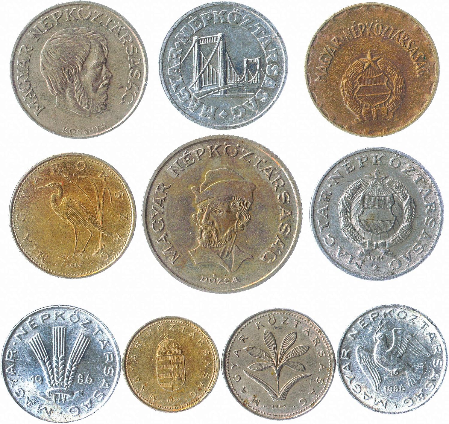 10 Old Coins from Hungary, small - Image 5