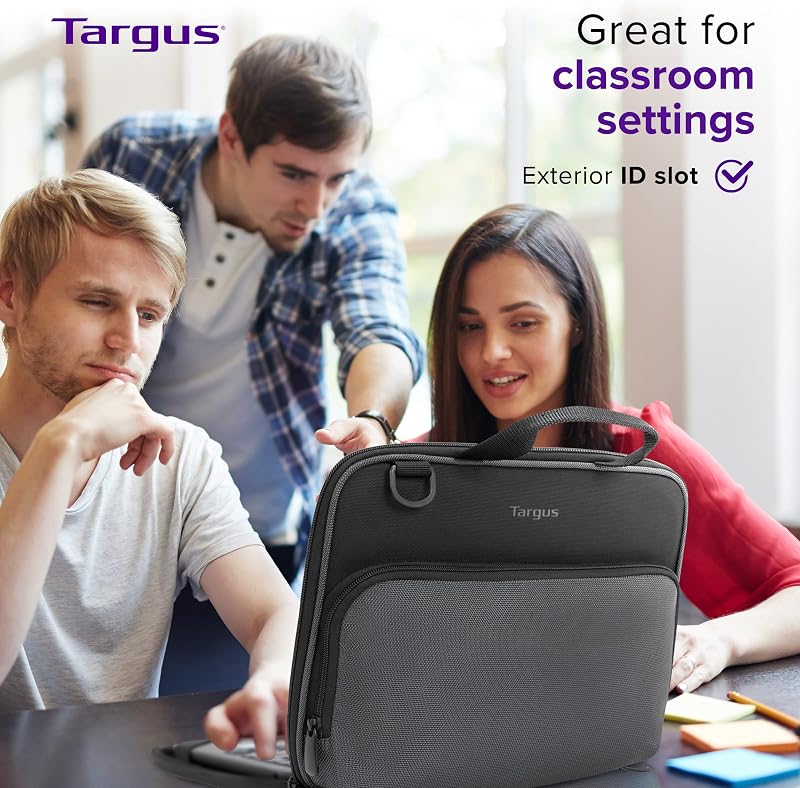 Estojo Work-in Essentials para Chromebook 11,6", capa de portátil com interior suave, capa profissional, capa protetora – preto/cinzento, TED006GL