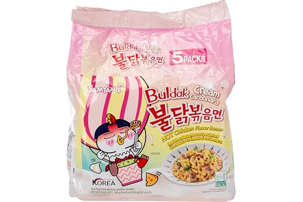 BULDAK CREAM CARBONARA SPICY CHICKEN RAMEN