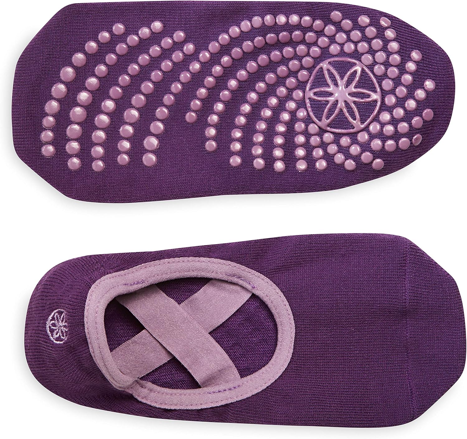 Gaiam Grippy Barre Socks for Extra Grip in Standard or Hot Yoga, Barre, Pilates, Ballet or at Home for Added Balance and Stability, Black/Grey : Clothing