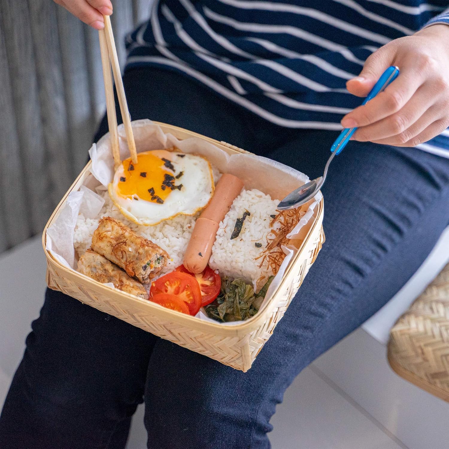 HNCmua 竹ランチボックス